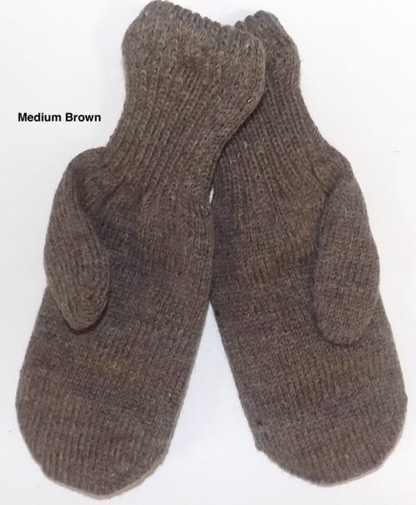 Women's lined Rag wool mittens - Image 4