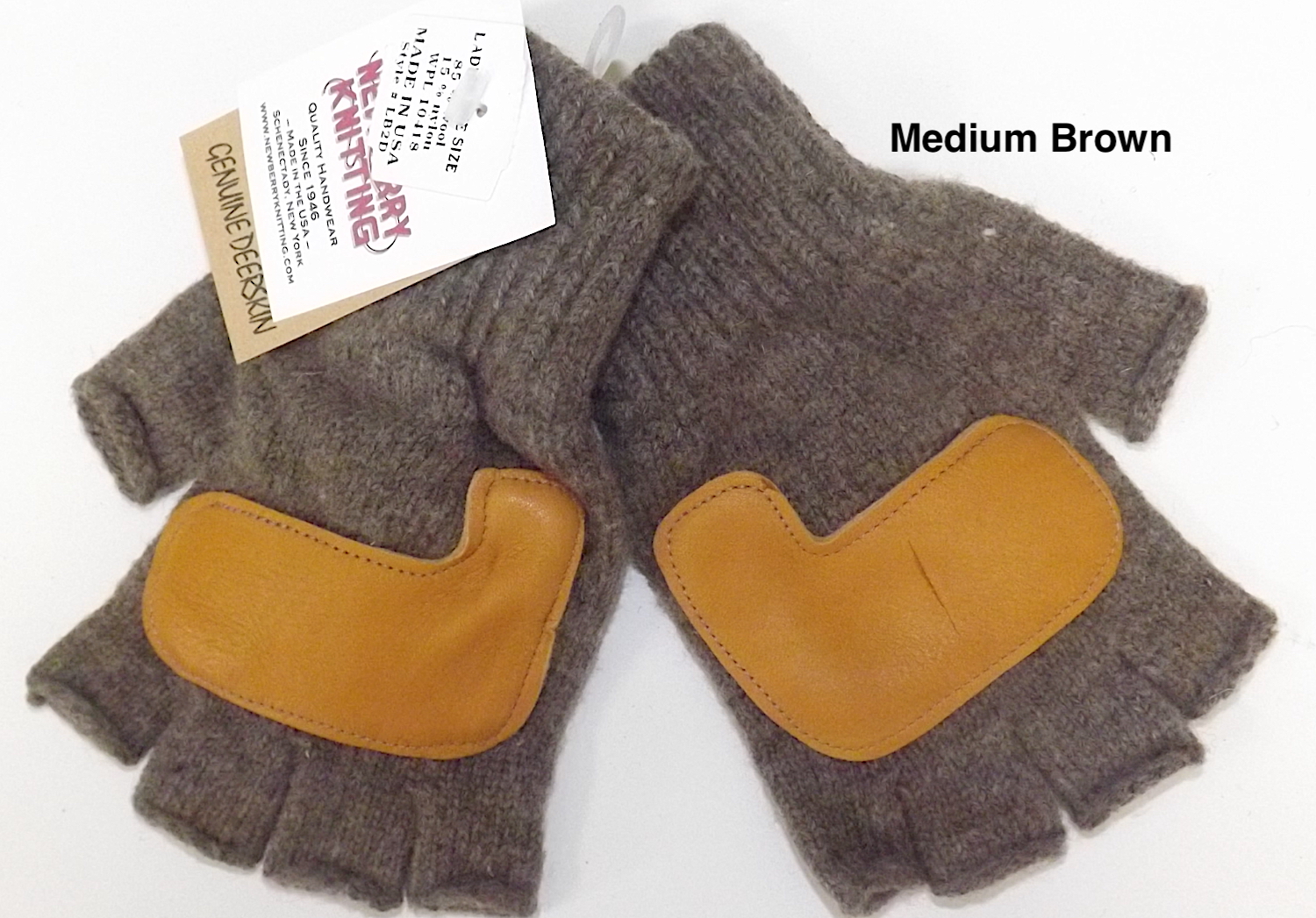 Women's Rag wool Fingerless Gloves - Newberry Knitting